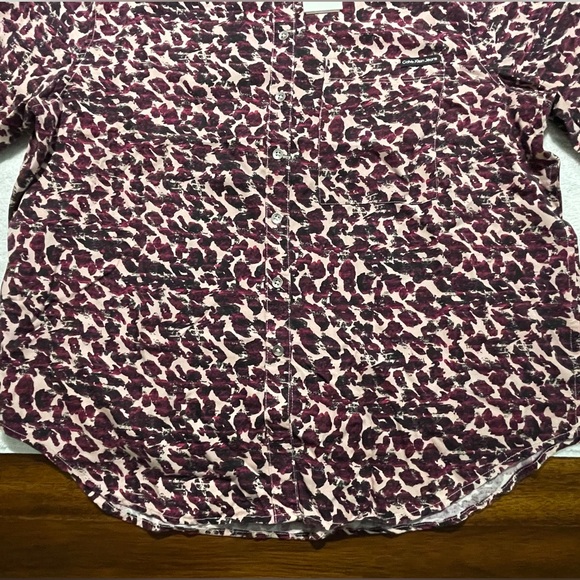 Calvin Klein Jeans Women's Animal Print Shirt Small, Long Sleeve | New - Picture 3 of 15